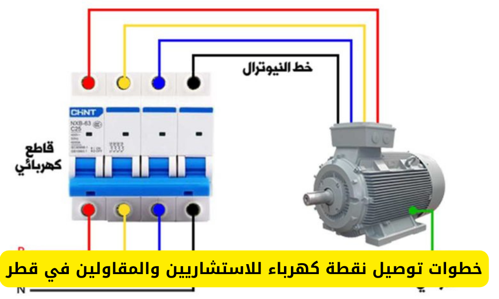 توصيل نقطة كهرباء