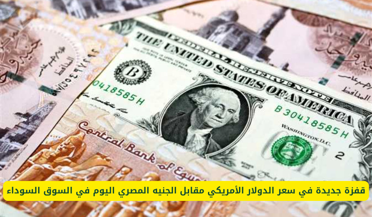 سعر الدولار مقابل الجنيه اليوم