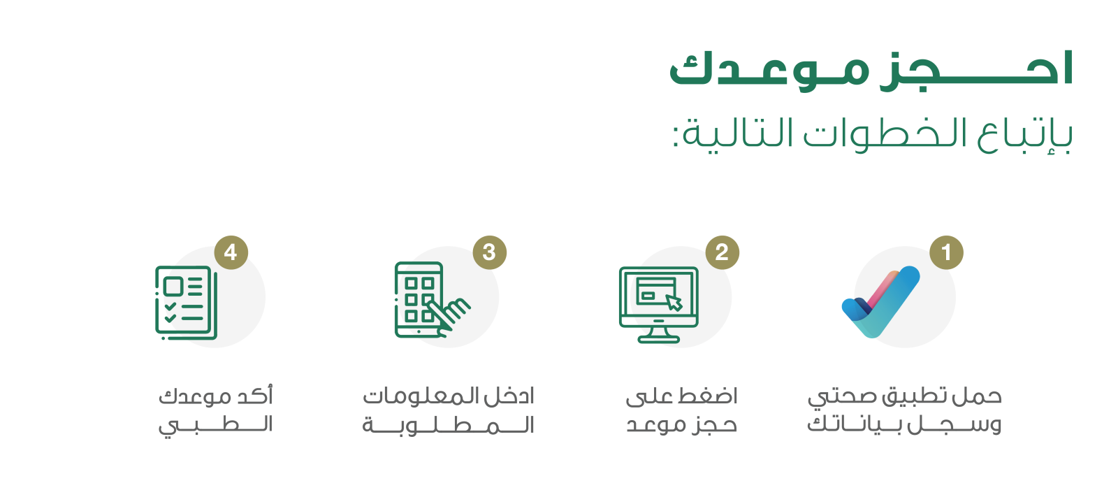 توفر وزارة الصحة خدمات حجز المواعيد عبر تطبيق صحتي 