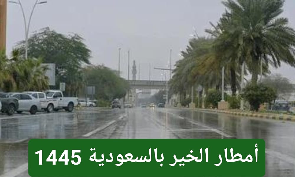 أمطار الخير بالسعودية 1445 