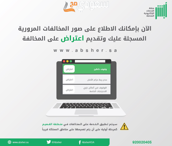 الاعتراض على مخالفة مرورية